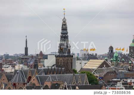 Amsterdam Church Rooftops 73808636
