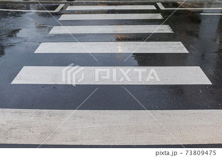 Wet Street Crossing 73809475
