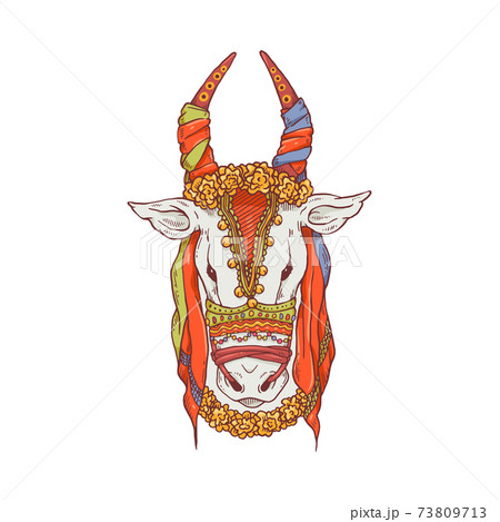 Decorated cow: лицензируемые стоковые иллюстрации и рисунки без  лицензионных платежей (роялти) в количестве более 800 | Shutterstock