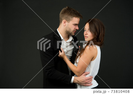 sexy couple in love. business couple represent sexual  73810408