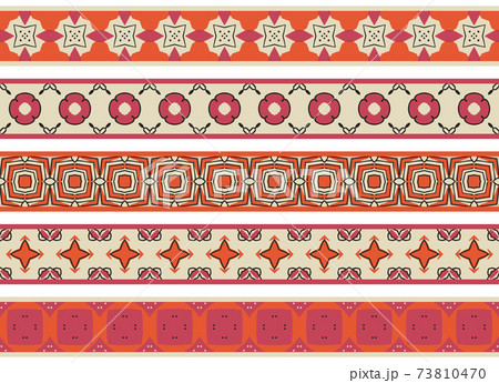 Seamless decorative borders Seamless decorative borders 73810470