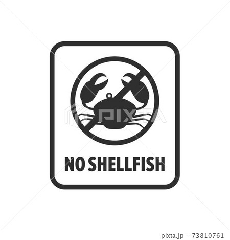 No shellfish symbol 73810761