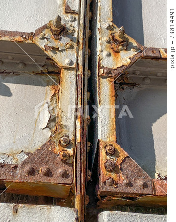 Flaking cracking rustic old metal background and rust Flaking cracking rustic old metal background and rust 73814491