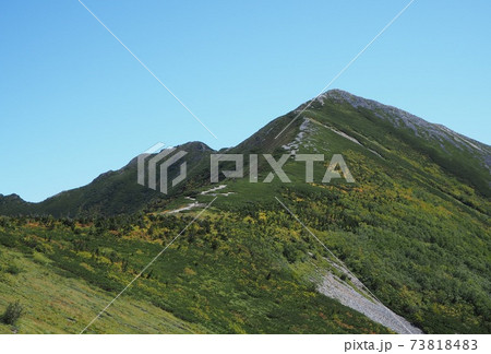 爺ヶ岳への稜線 73818483