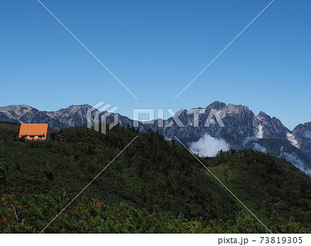 剱岳と種池山荘 73819305