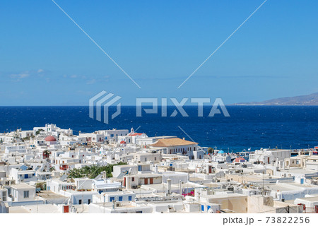 【ギリシャ】ミコノス島ミコノスタウンとエーゲ海 73822256