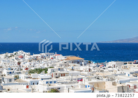 【ギリシャ】ミコノス島ミコノスタウンとエーゲ海 73822257