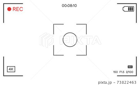 Recording or taking photo screen with focus vector Recording or taking photo screen with focus vector 73822463