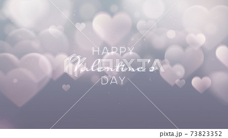 幻想的なハート 背景素材 バレンタインデー 16 9 のイラスト素材