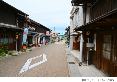 岩村城下町　本町　古い街並み　岐阜県恵那市 73823485