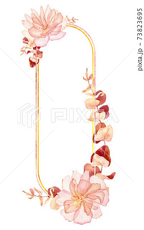 Boho wedding Floral frame clipart - watercolor modern clipart eucalyptus leaves and rose hip flowers Boho wedding Floral frame clipart - watercolor modern clipart eucalyptus leaves and rose hip flowers 73823695