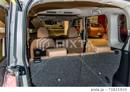 軽自動車の後部シートや荷室 車内空間の写真素材