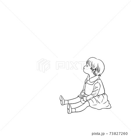 かわいい女の子のイラスト素材