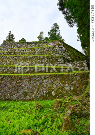 岩村城跡 三重櫓跡の石垣 恵那市 岩村城跡 三重櫓跡の石垣 恵那市 73827869