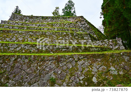 岩村城跡　三重櫓跡の石垣　恵那市 73827870