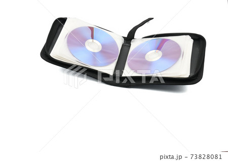 Case for CDs and DVDs on a white background Case for CDs and DVDs on a white background 73828081