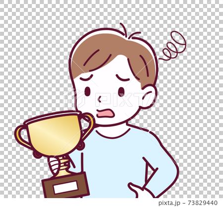 Cheerful boy in blue 73829440