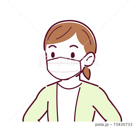 Young woman in a yellow-green Young woman in a yellow-green 73830733