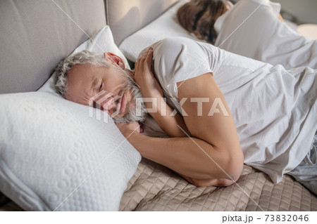 Upset adult man and womans back Upset adult man and womans back 73832046