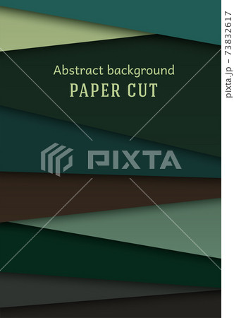 Abstract geometric background in paper cut style. Straight lines. Design for brochures, posters, flyers, advertising. Place for text. Vector Abstract geometric background in paper cut style. Straight lines. Design for brochures, posters, flyers, advertising. Place for text. Vector 73832617