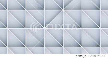 white triangle geometric shapes pattern 3d render illustration 73834937