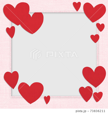 インスタ向けのバレンタインフレーム 73836211