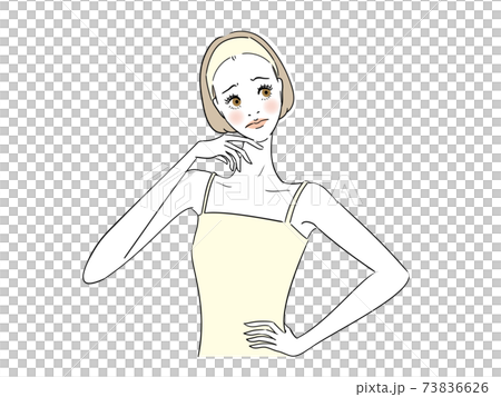 困っている健康的な女性 73836626