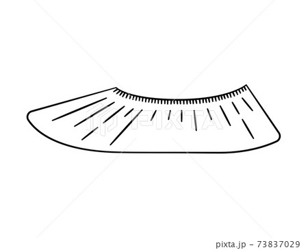 Shoe covers. Protective medical covers. Isolated vector illustration Shoe covers. Protective medical covers. Isolated vector illustration 73837029