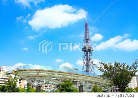 名古屋市、名古屋テレビ塔とオアシス21の風景 名古屋市、名古屋テレビ塔とオアシス21の風景 73837652
