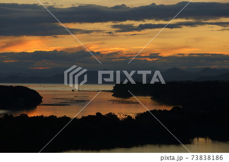 桐垣展望台から見た英虞湾の夕景 73838186