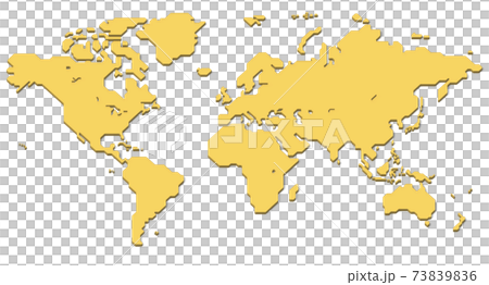 World map with shadows (simplified outline world map) World map with shadows (simplified outline world map) 73839836