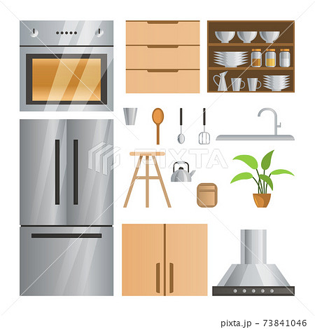 collection of room decoration of kitchen with gradient design collection of room decoration of kitchen with gradient design 73841046