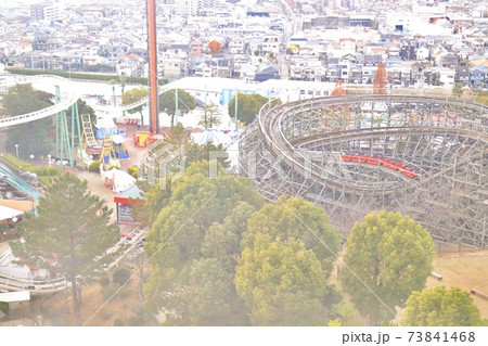 ひらパーの観覧車からの景色1の写真素材