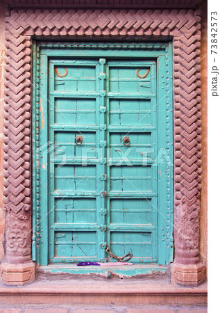 beautiful and ornamental door in Jodhpur, India beautiful and ornamental door in Jodhpur, India 73842573