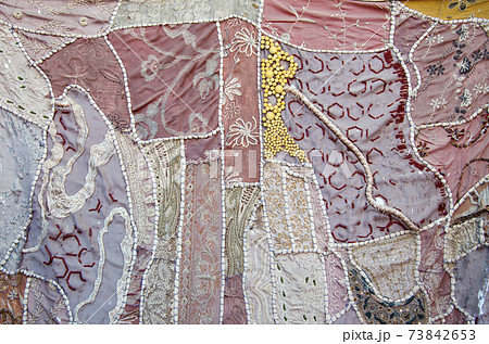 old indian cloth background and texture 73842653