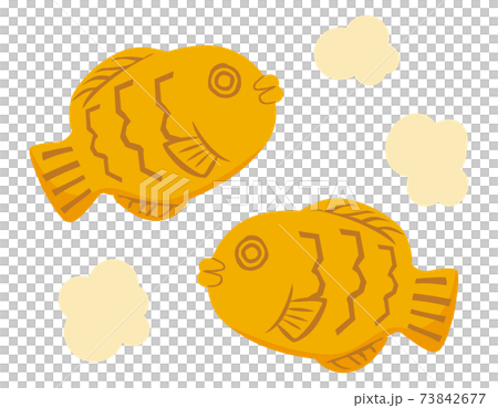 Taiyaki vector illustration Japanese sweets Taiyaki vector illustration Japanese sweets 73842677