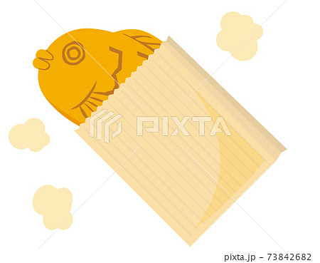 Taiyaki in the package. Traditional Japanese sweets in fish shape. Asian  food. Colorful vector illustration isolated on white background. 17221970  Vector Art at Vecteezy