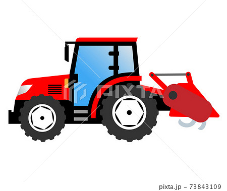 トラクター 農業機械のイラスト素材