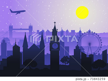 all landmark of England,Silhouette style all landmark of England,Silhouette style 73843259