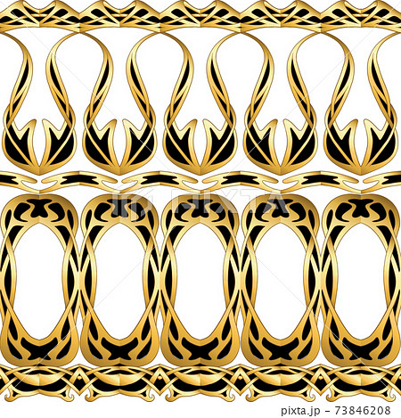 Seamless pattern, background in art nouveau style 73846208