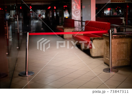 Emptiness of shopping centres while global lockdown 73847311