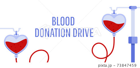 World Blood Donor Day. Blood donation day concept with blood bag and heart. Vector illustrator for web banners, brochure cover design and flyer. World Blood Donor Day. Blood donation day concept with blood bag and heart. Vector illustrator for web banners, brochure cover design and flyer. 73847459