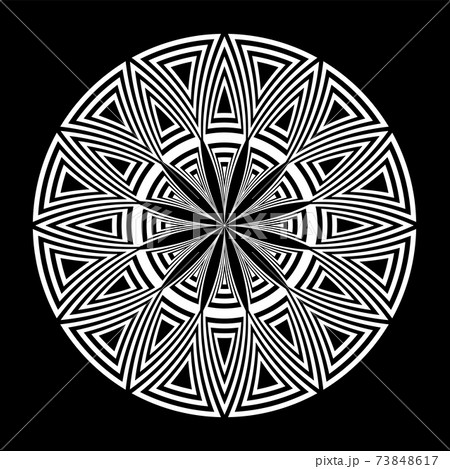 Abstract decorative geometric circle pattern. Abstract decorative geometric circle pattern. 73848617