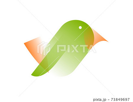 Vector bird in gradient style. Digital art Vector bird in gradient style. Digital art 73849697