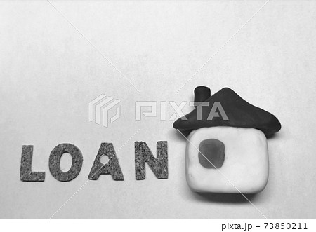 住宅ローンイメージ（モノクロ） 73850211