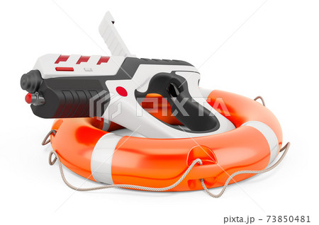 Repair and service of game gun, 3D rendering 73850481