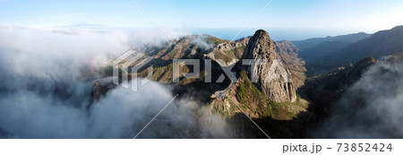 Panoramic landscape, Roque de Agando, La Gomera, Canary Islands 73852424