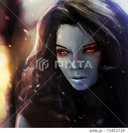 Fantasy girl portrait. Fantasy girl portrait. 73852719