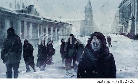 Leningrad siege illustration. Leningrad siege illustration. 73852726