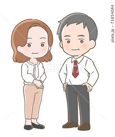 男性と女性 イラストのイラスト素材